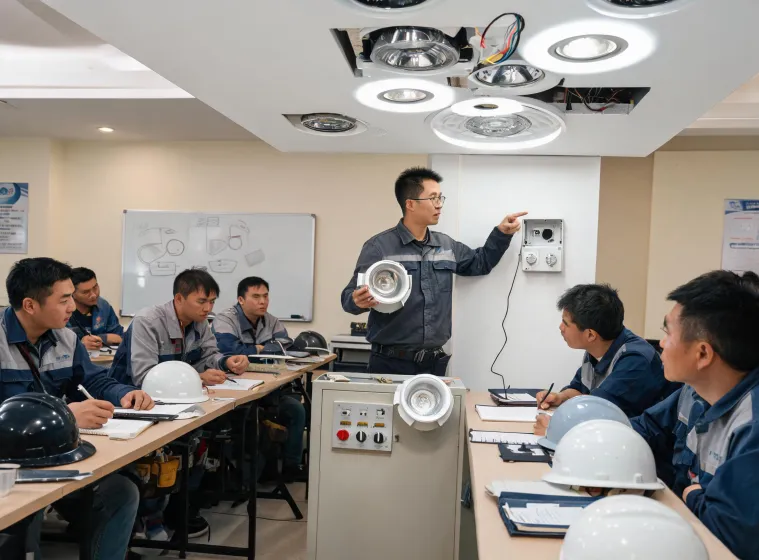 Lighting workshop for contractors